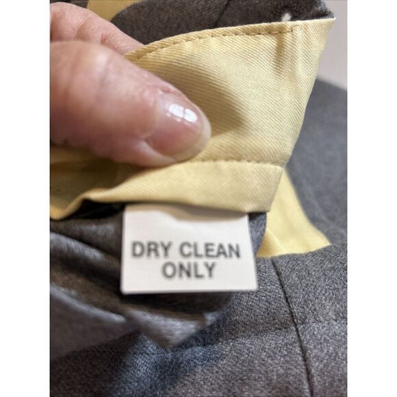 HUBBARD Made in USA Men's Flat Front Gray Dress Pants 33 x 29.5 - Picture 4 of 4